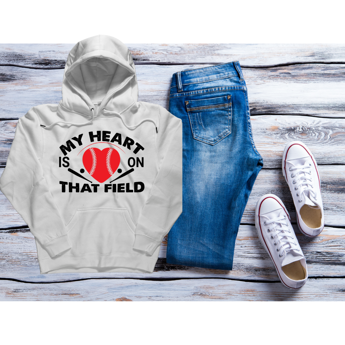 My Heart Is On That Field Hoodie