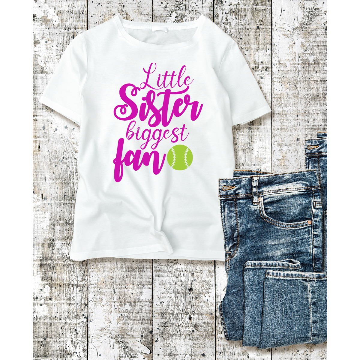 Little Sister Biggest Fan Shirt
