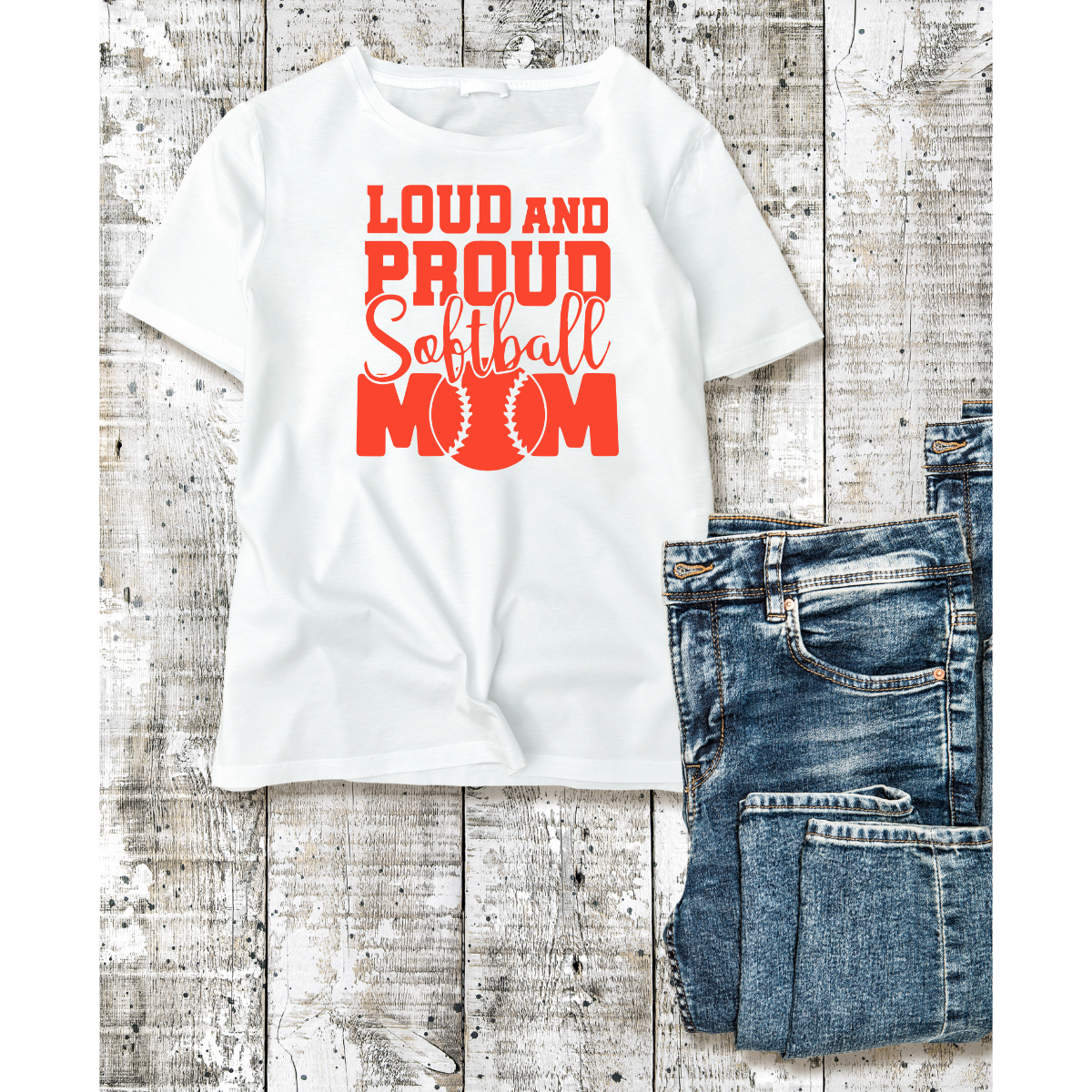 Loud Proud Softball Mom Shirt