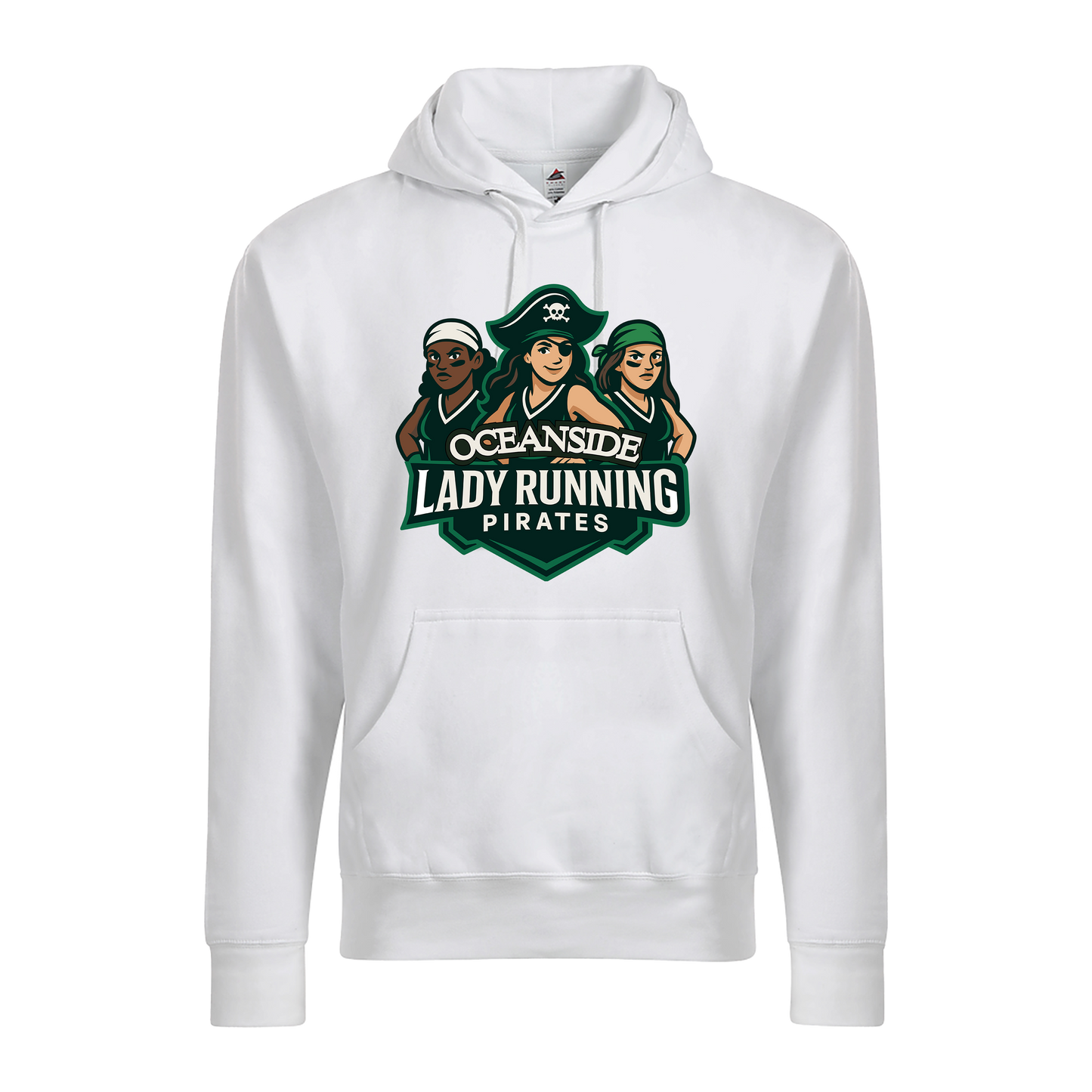 Oceanside Pirates Print Hoodie
