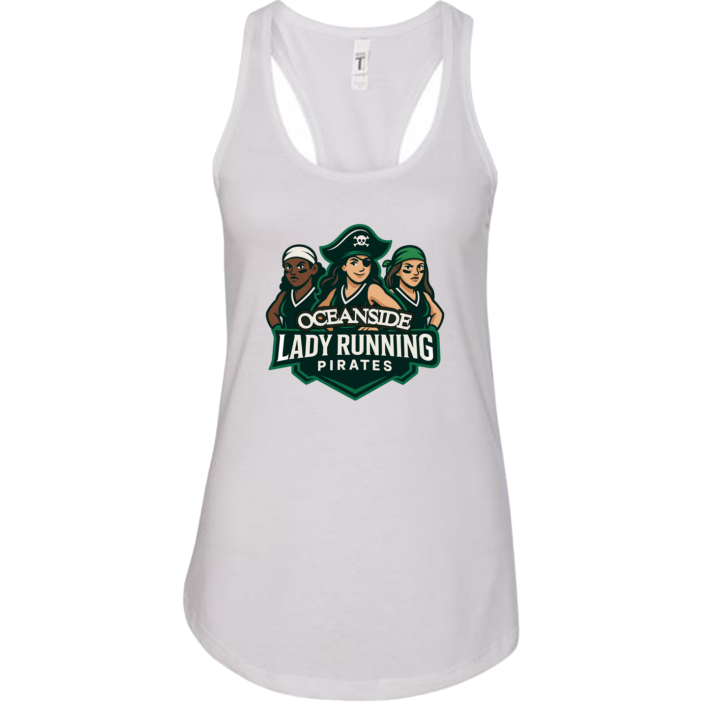 Oceanside Pirates Print Tank Top