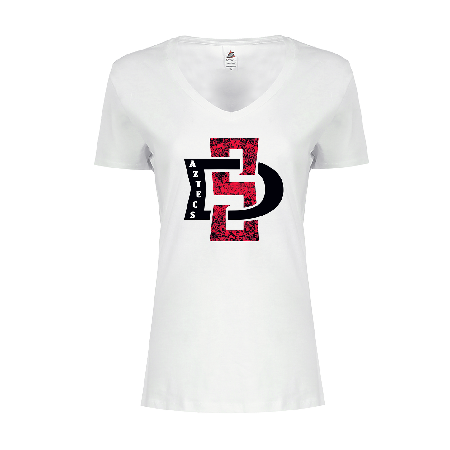 SD Aztecs Print V-Neck