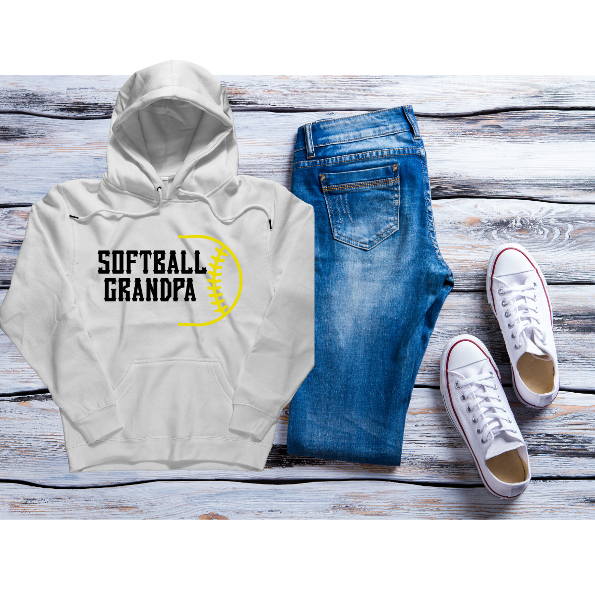 Softball Grandpa Hoodie