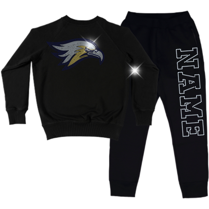 Eagles Spangle Adult Sweatsuit Set