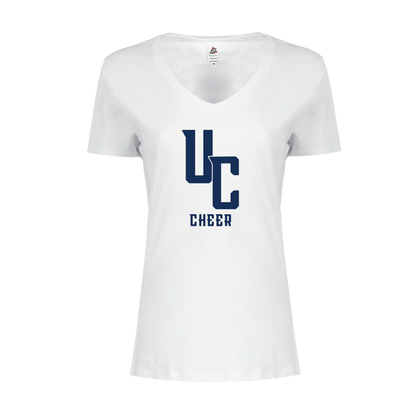 UCA Cheer Print V-Neck