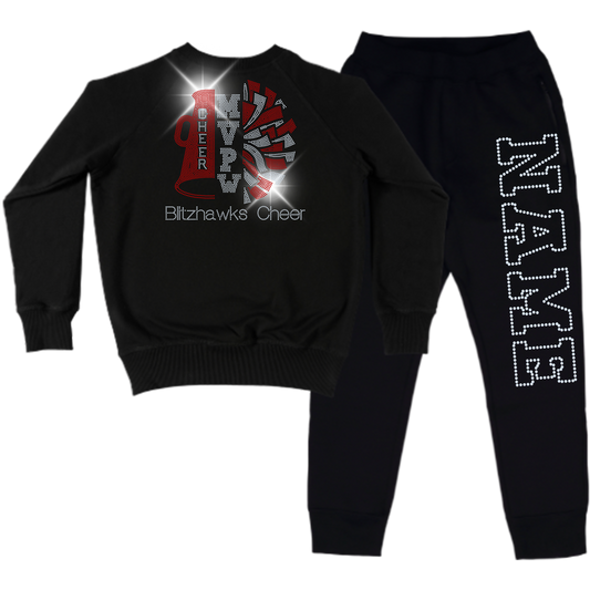Blitzhawks Spangle Adult Sweatsuit Set