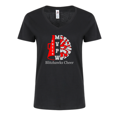 Blitzhawks Print V-Neck