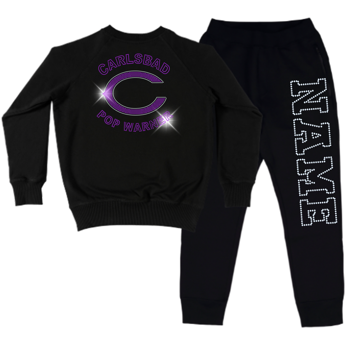 Carlsbad Spangle Adult Sweatsuit Set