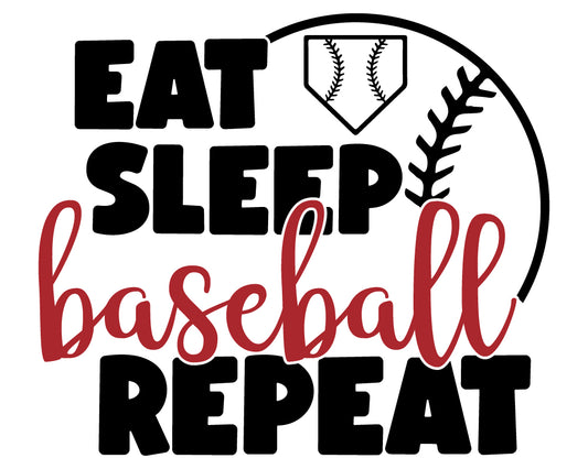 Eat Sleep Baseball Repeat