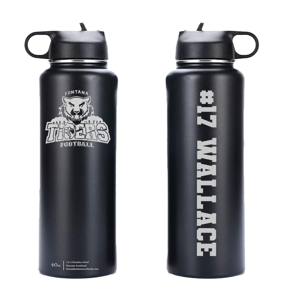 Fontana Tigers 40oz Water Bottle