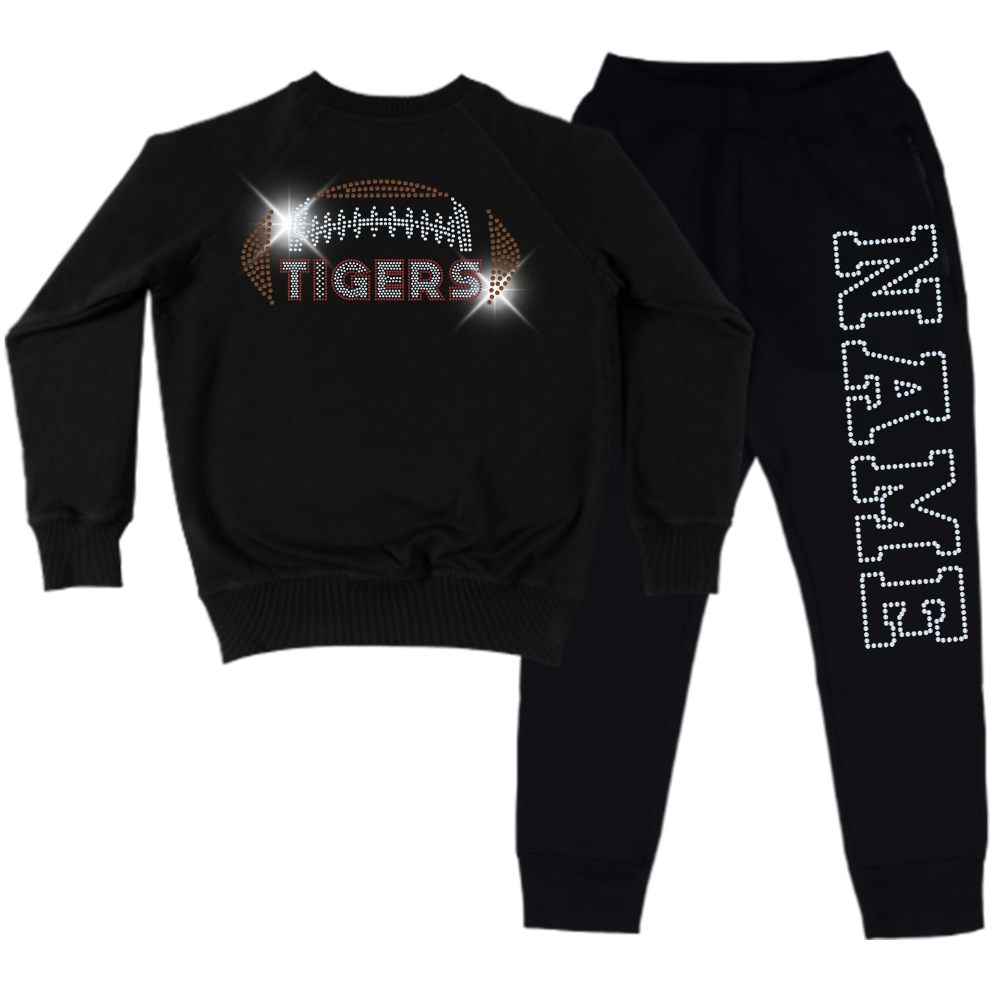 Fontana Tigers Spangle Youth Sweatsuit Set