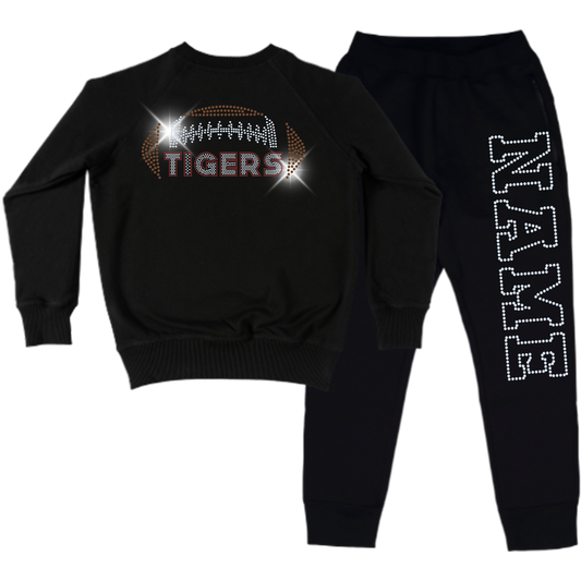 Fontana Tigers Spangle Adult Sweatsuit Set