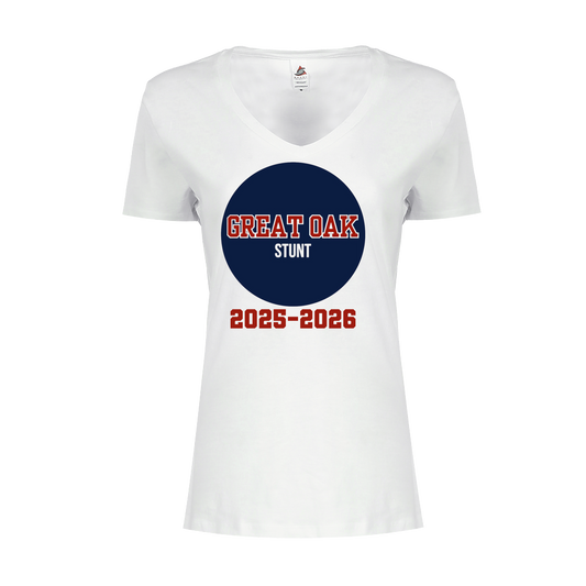 Great Oak Print V-Neck