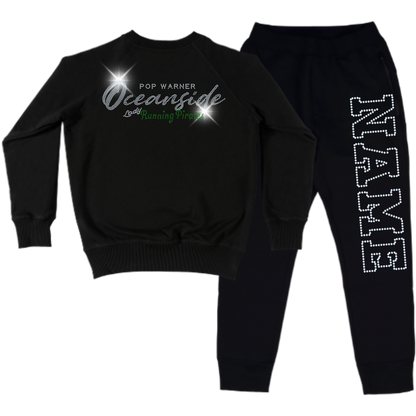 Oceanside Spangle Adult Sweatsuit Set