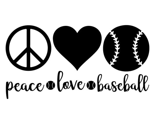 Peace Love Baseball