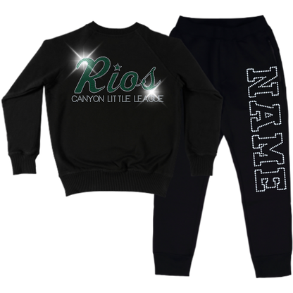 Rios Spangled Sweatsuit Set