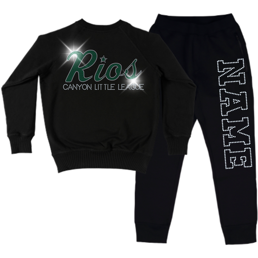 Rios Spangled Sweatsuit Set