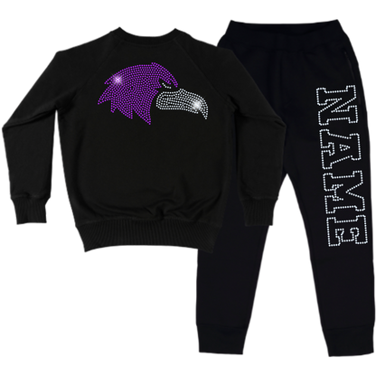 Santee Ravens Spangle Adult Sweatsuit Set