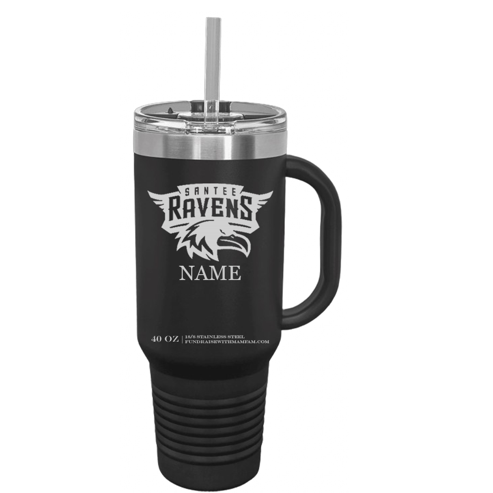 Santee Ravens 40oz Travel Mug