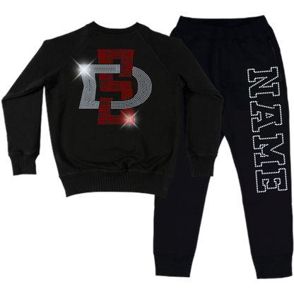 SD Aztecs Spangle Adult Sweatsuit Set