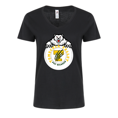 TV Bear Print V-Neck