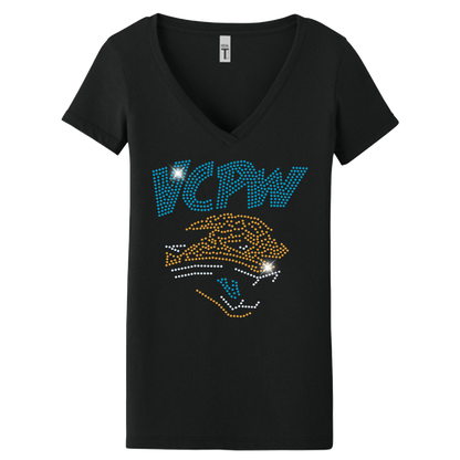 VCPW Cheer Spangle V-Neck